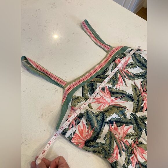 Loft Ann Taylor bird of Paradise Coastal Linen Petal Pink Tiered Maxi Dress - Picture 7 of 10